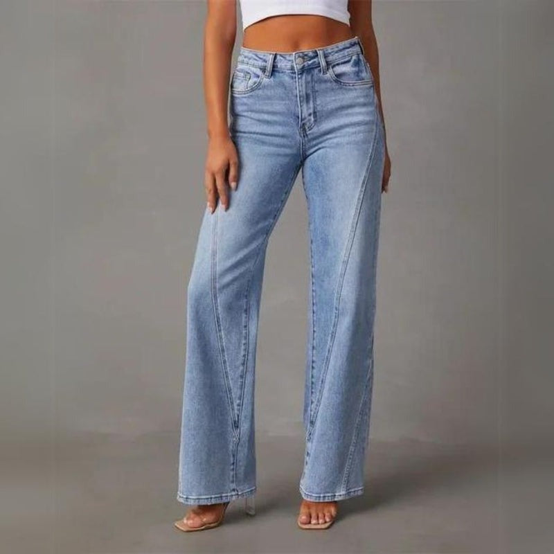 Eevi | Women's Wide Leg Denim Pants – Comfortable Fit