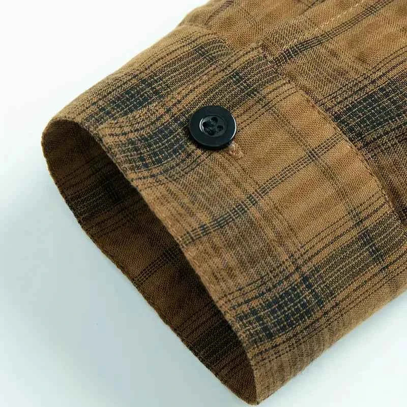 Men's Hooded Plaid Shirt - Stylish and Comfortable