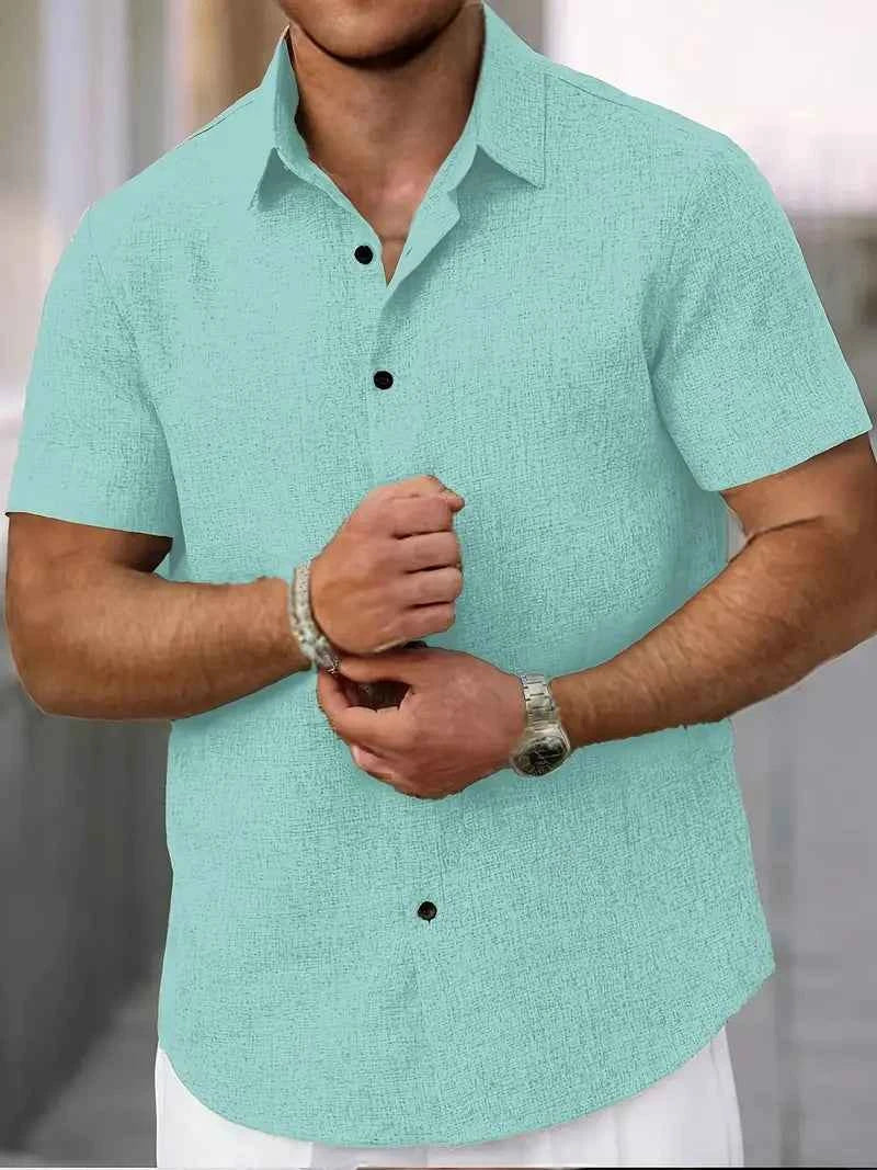 Men's Classic Short Sleeve Shirt Green