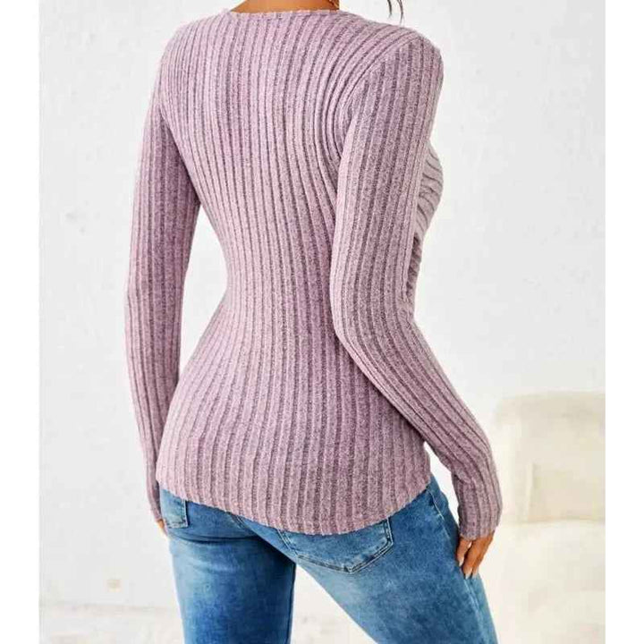 Barbara | Women's Long Sleeve V-Neck Wrap Top