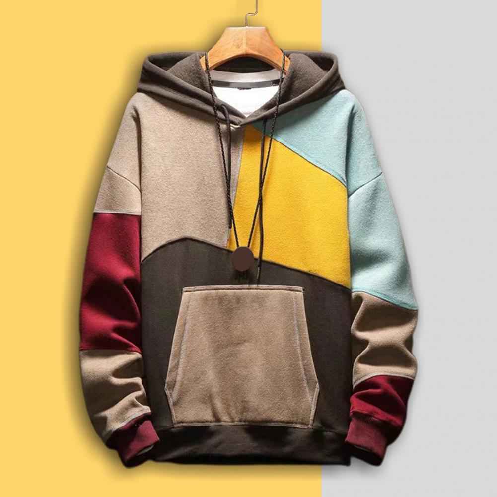 Men's Stylish Hoodie for Comfort and Style Color mixing