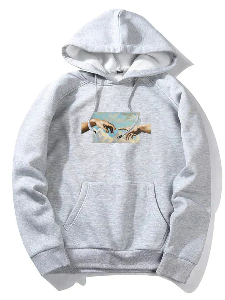 Men's Casual Hoodie for Everyday Comfort GRAY