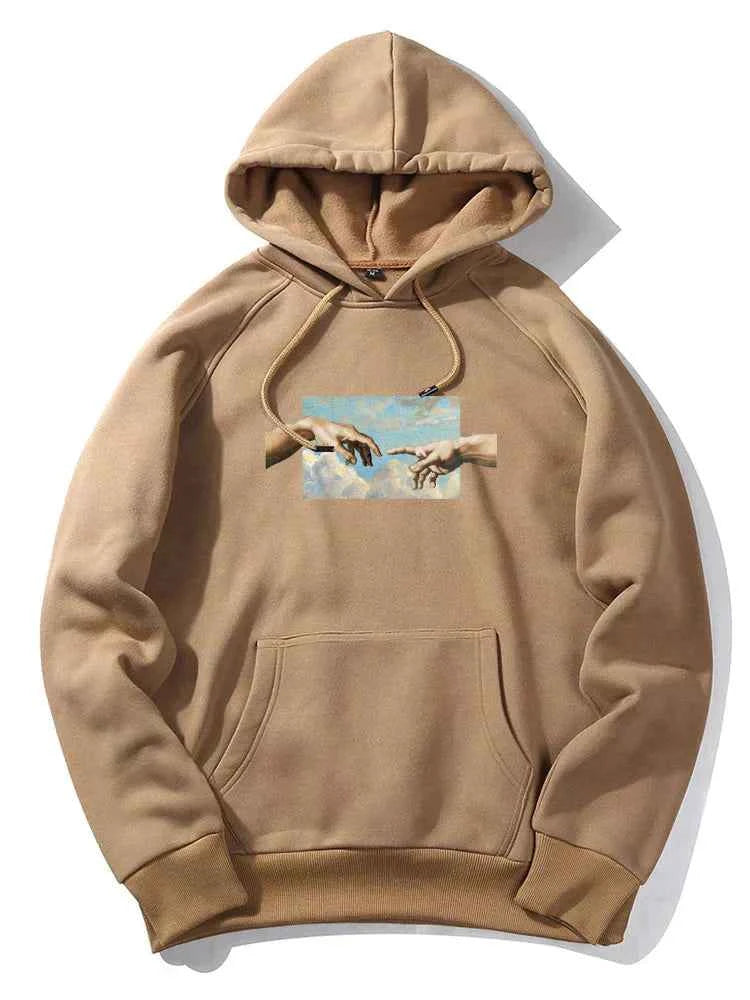 Men's Casual Hoodie for Everyday Comfort BROWN