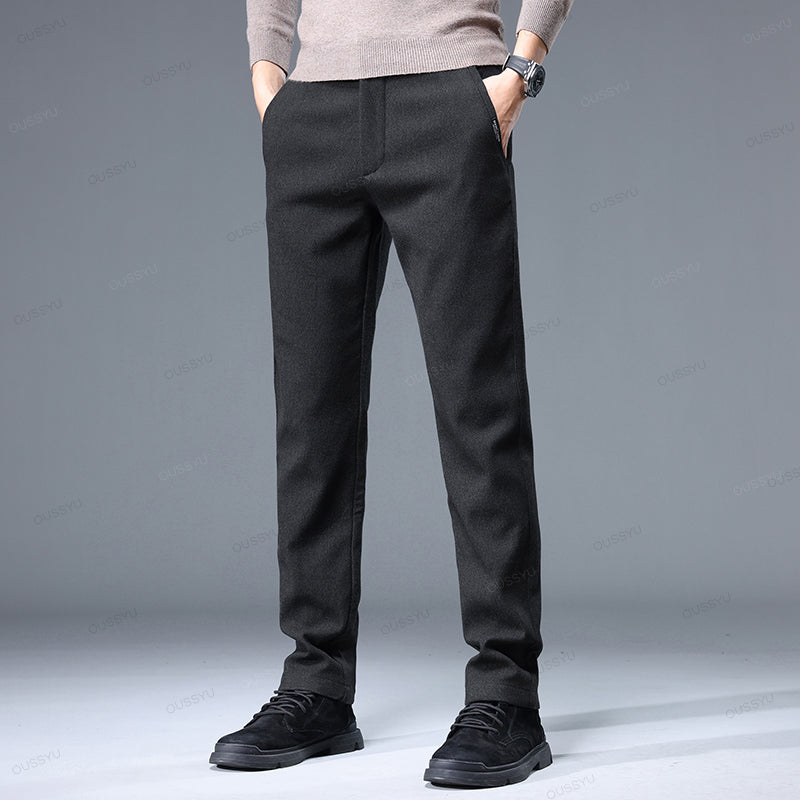 Men's Business Casual Stretch Pants for Comfort and Style Black