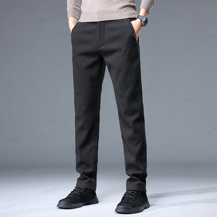 Men's Business Casual Stretch Pants for Comfort and Style Black