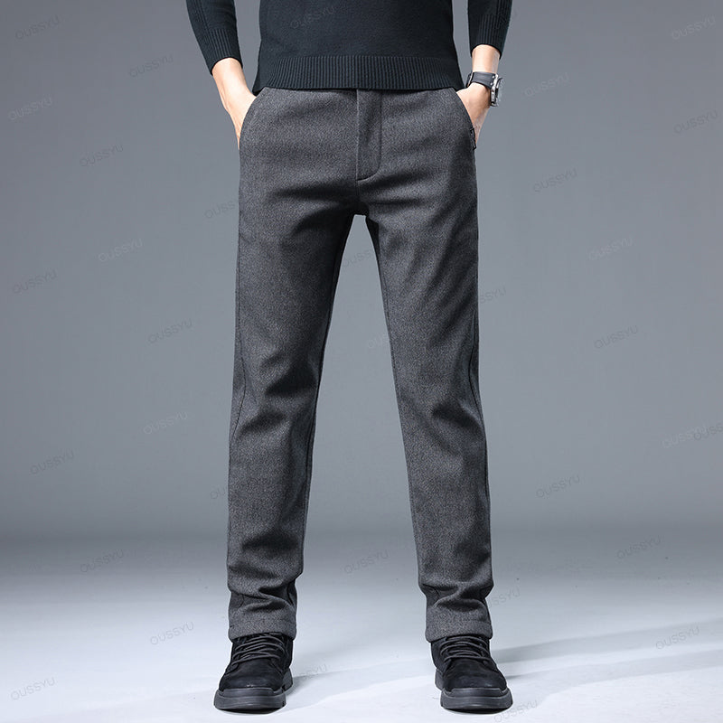 Men's Business Casual Stretch Pants for Comfort and Style Gray