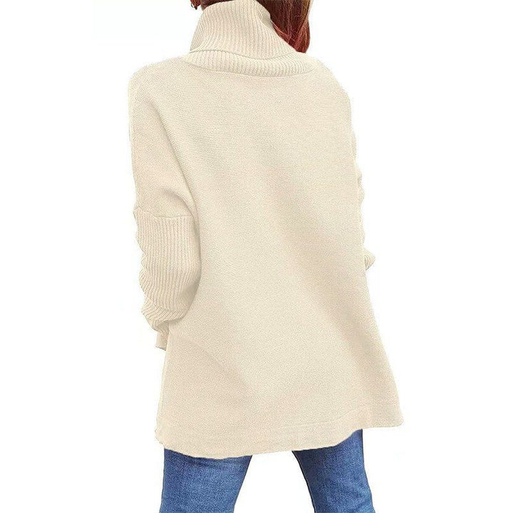 Women's Ribbed Knit Turtleneck Sweater