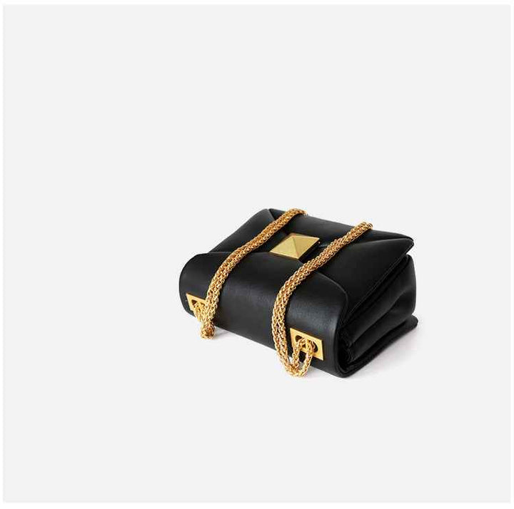Chic Leather Chain Crossbody Bag