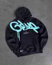 Unisex Oversized Y2K Harajuku Letter Hoodie (Lightweight) Black Blue