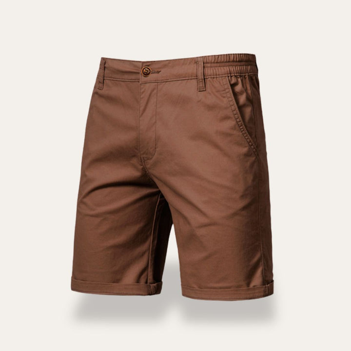 Men's Classic Fit Shorts – Breathable Mid-Length Casual Style Brown