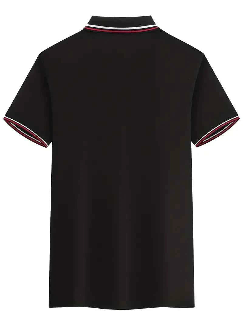 Men's Bear Print Polo - Comfort & Luxury