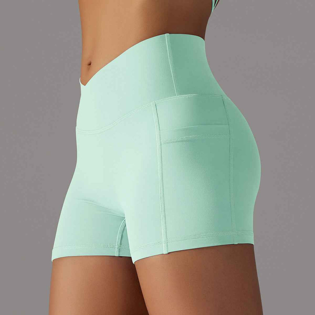 Women's Yoga Shorts with Phone Pocket for Fitness and Sports