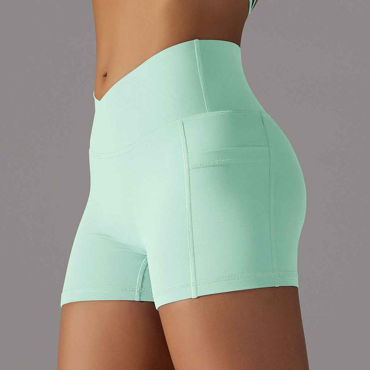 Women's Yoga Shorts with Phone Pocket for Fitness and Sports