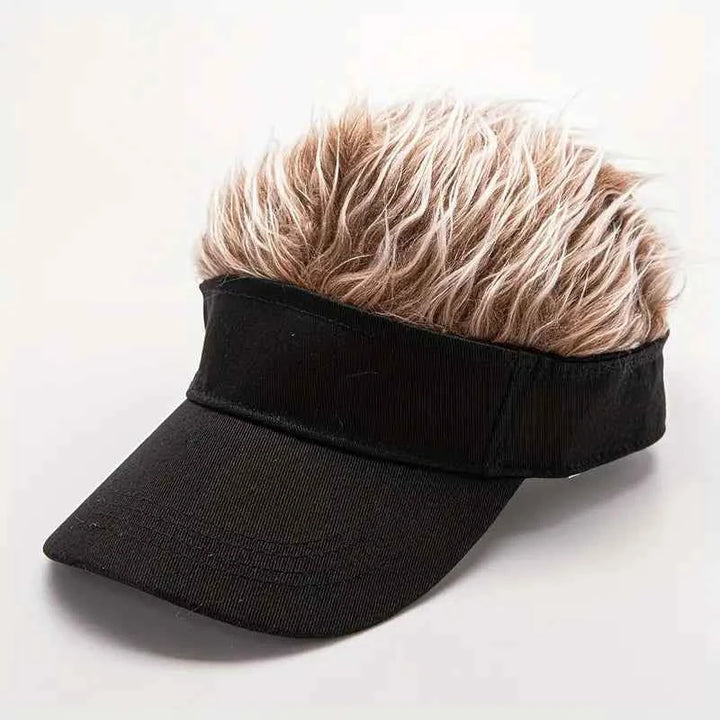 Trendy Wild Style Sun Visor Black Blonde