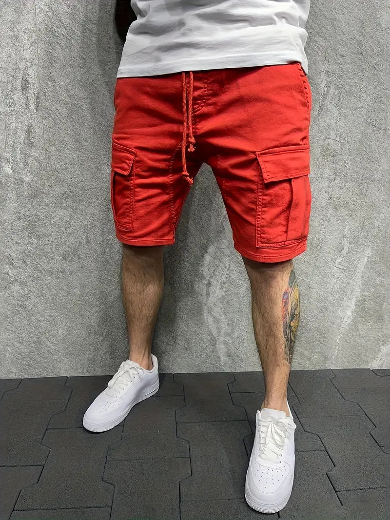 Oakley | Versatile Casual Cargo Shorts for Men Red