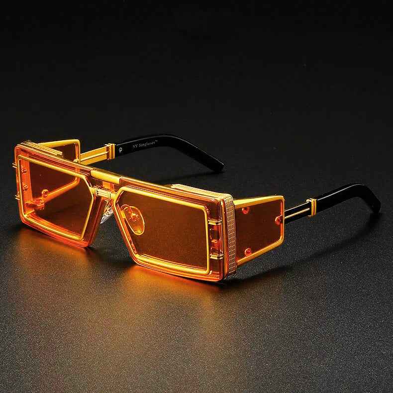 Chic Upton Street Sunglasses for Stylish Protection Orange & Gold