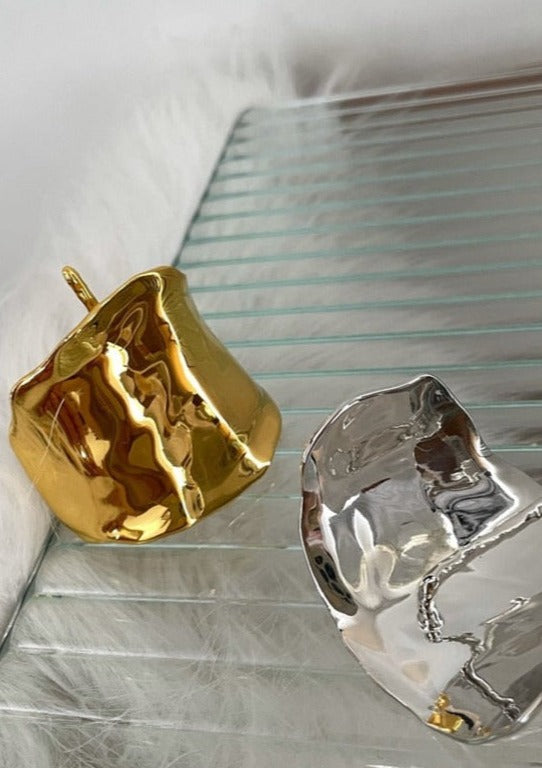 Ilana | Women's Minimalist Hair Cuff in Gold or Silver Metal