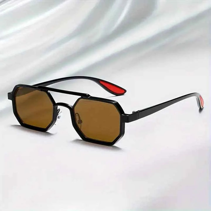 Stylish Panorama Sunglasses for Ultimate UV Protection Black Brown