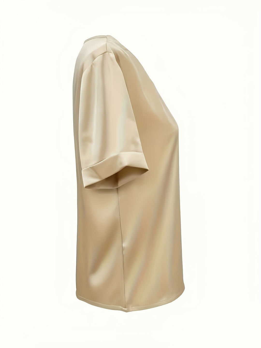 Women's Draped V-Neck Blouse