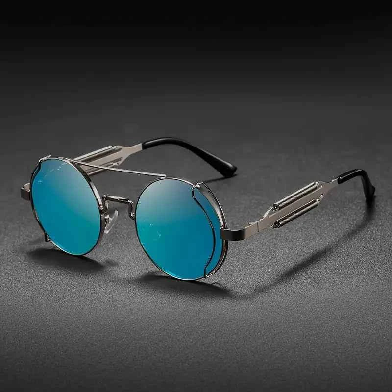 Polarized MechEdge Sunglasses for Ultimate UV Protection Silver Blue