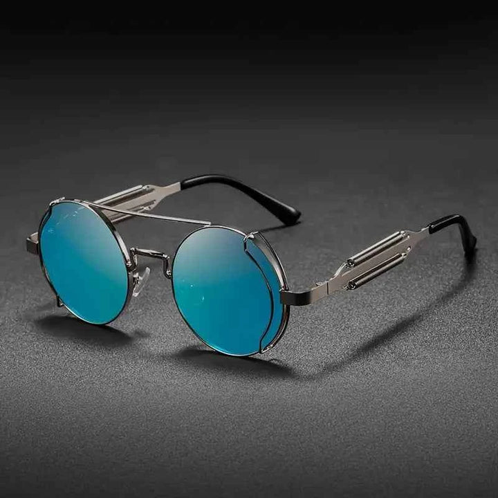 Polarized MechEdge Sunglasses for Ultimate UV Protection Silver Blue