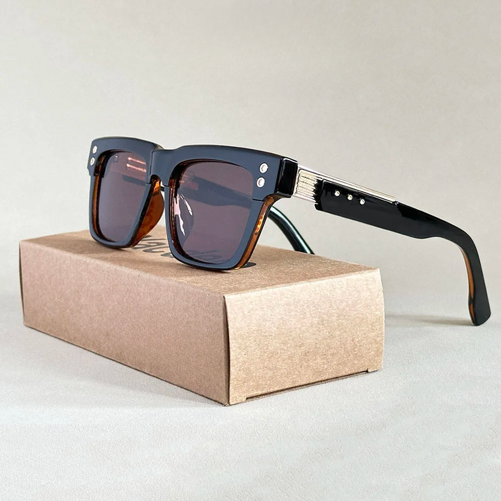 Chic Square Sunglasses for Stylish Looks Black-Brown