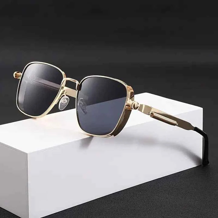 Stylish Polarized Sunglasses for Ultimate UV Protection Gold Gray