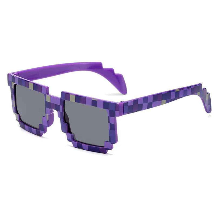 Stylish PixelBit Sunglasses for Ultimate UV Protection Purple