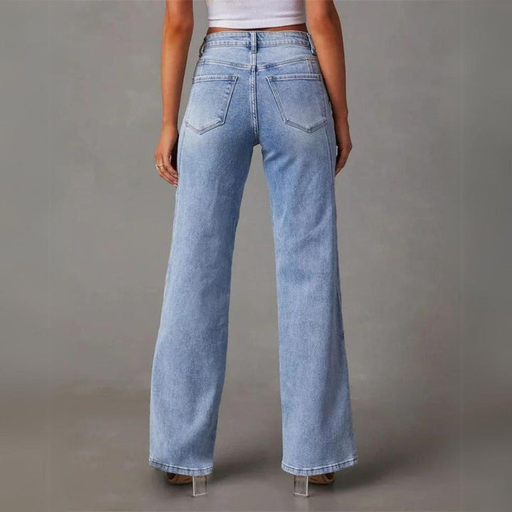 Eevi | Women's Wide Leg Denim Pants – Comfortable Fit