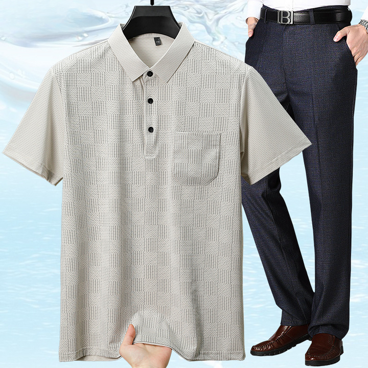 Stylish Polo Trouser Set for Effortless Elegance Khaki