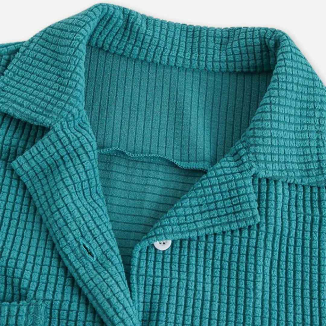John | Chemise décontractée en tissu gaufré pour homme