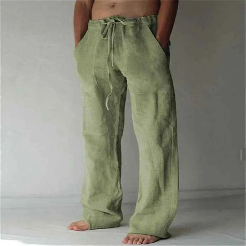 Men's Comfortable Baggy Pants - Stylish and Versatile Green