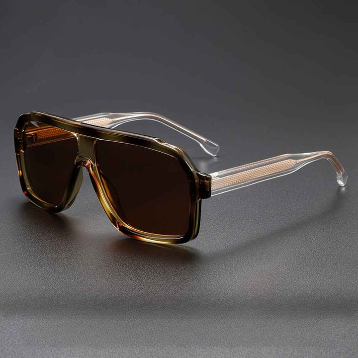 Large Shield Aviator Sunglasses