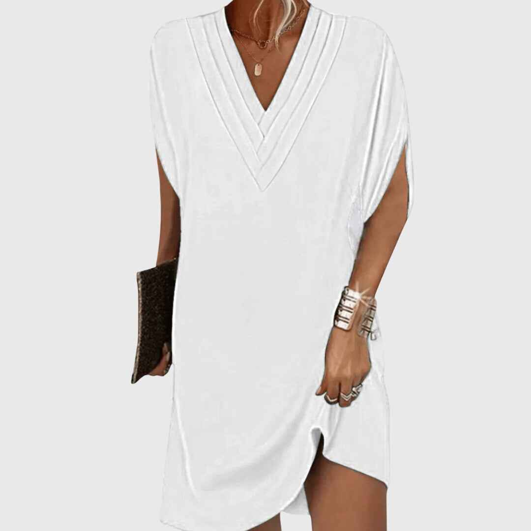 Cheri | Women's V-Neck Mini Dress White