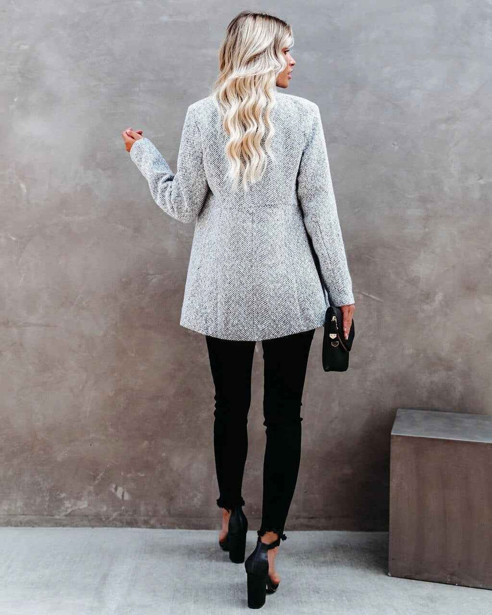 Women's Chic Tweed Blazer