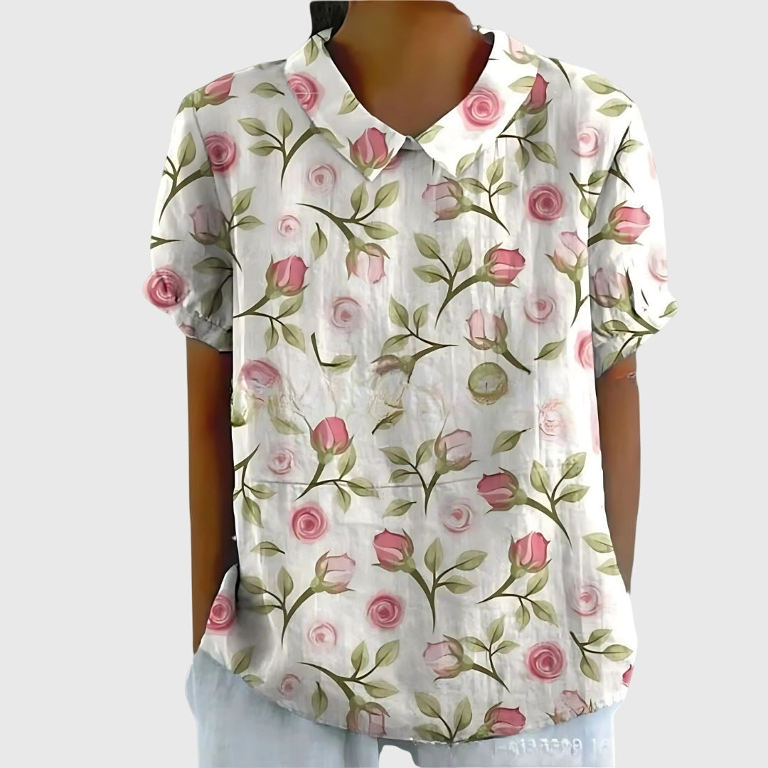 Women's Floral Relaxed Blouse