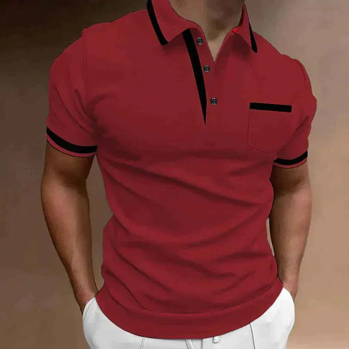 Men's Stylish and Versatile Polo Shirt Red