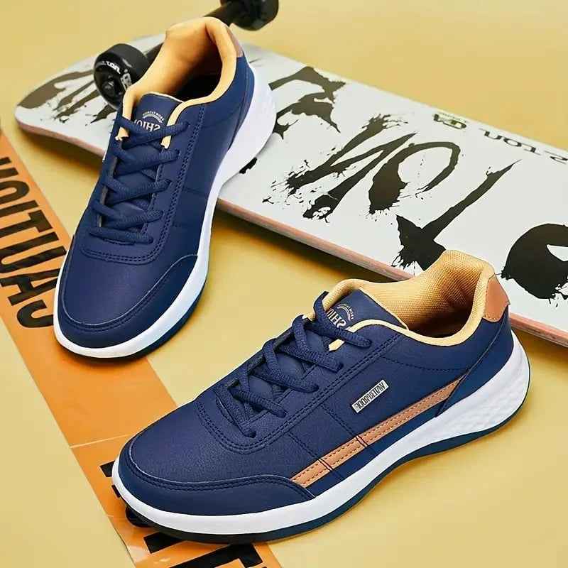 Men's Casual Lace-Up Sneakers - Stylish Footwear