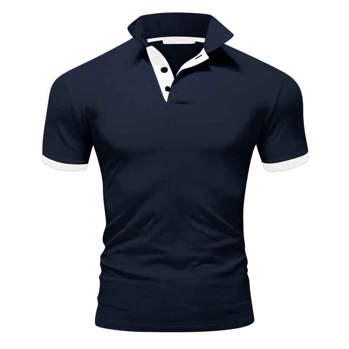 Men's Timeless Polo Shirt with Premium Comfort Navy Blue