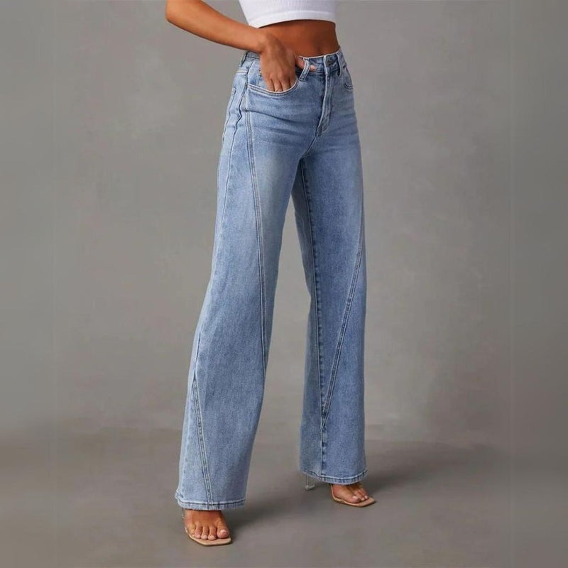 Eevi | Women's Wide Leg Denim Pants – Comfortable Fit