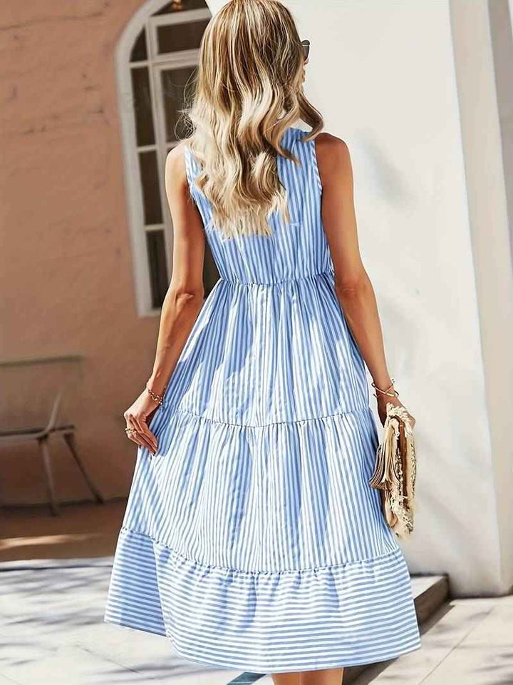 Mary | Stylish Striped Sleeveless Dress for Summer
