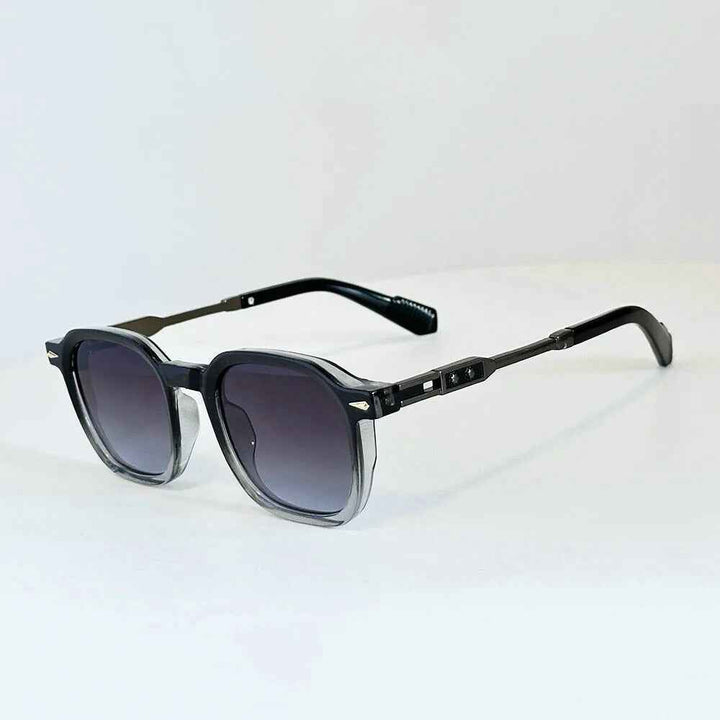 Retro Urban Crest Sunglasses for Stylish Look Phantom Black