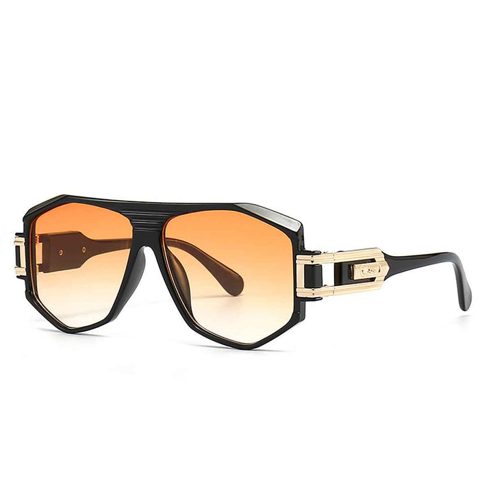 Men's Polarized Valerian Sunglasses - UV400 Protection & Anti-Glare Black Orange