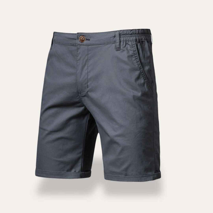 Men's Classic Fit Shorts – Breathable Mid-Length Casual Style Grey