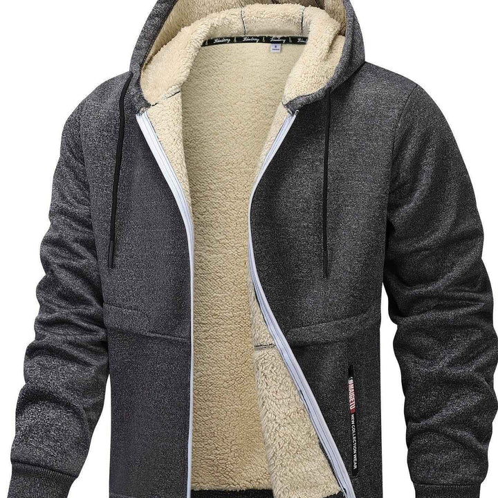 Men's Sherpa Lined Zip-Up Hoodie