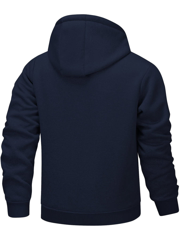 Men's Sherpa Lined Zip-Up Hoodie