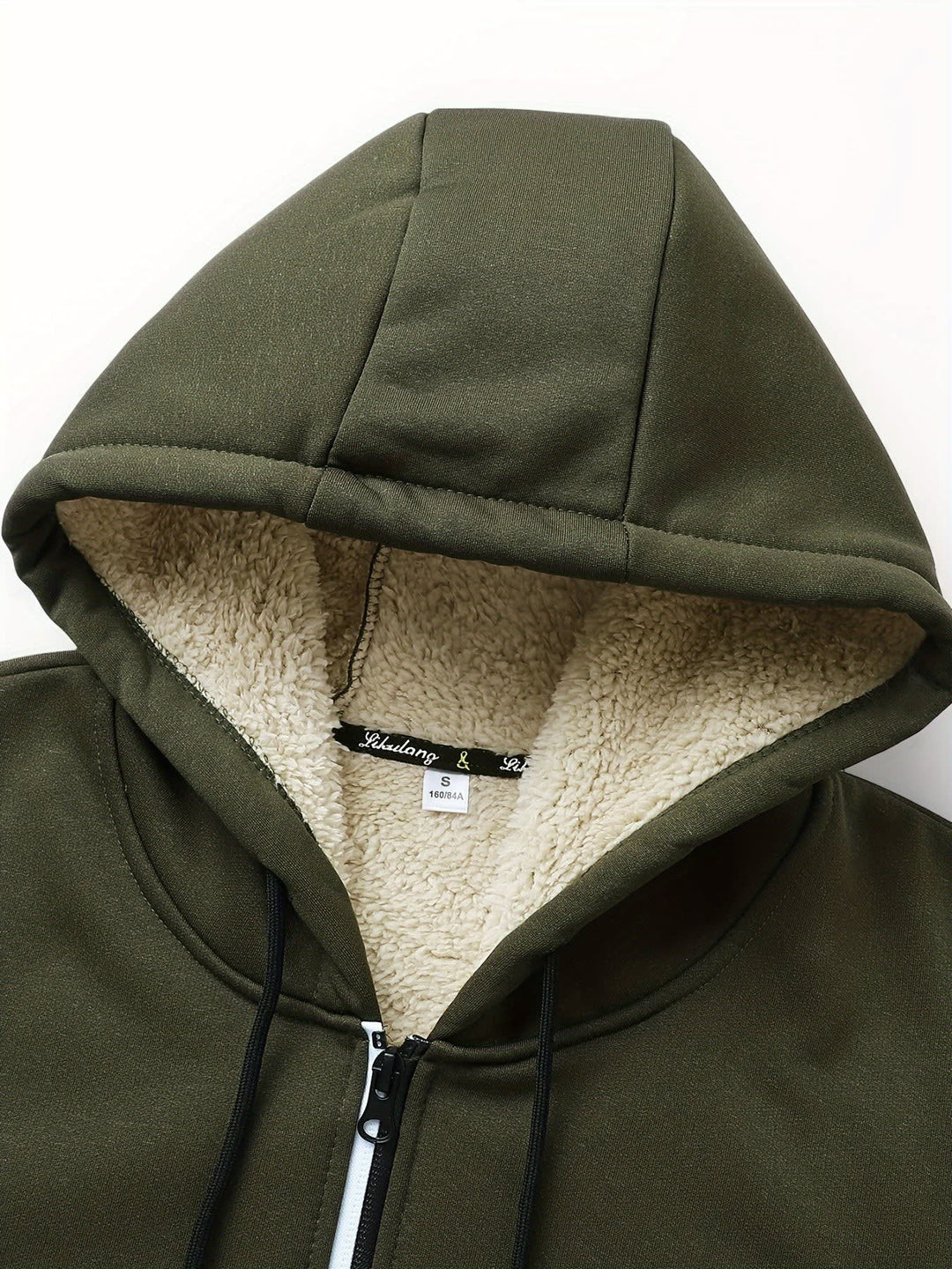 Men's Sherpa Lined Zip-Up Hoodie
