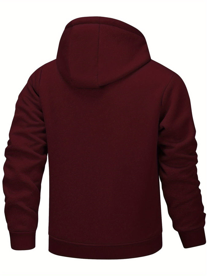 Men's Sherpa Lined Zip-Up Hoodie
