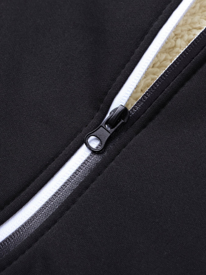 Men's Sherpa Lined Zip-Up Hoodie