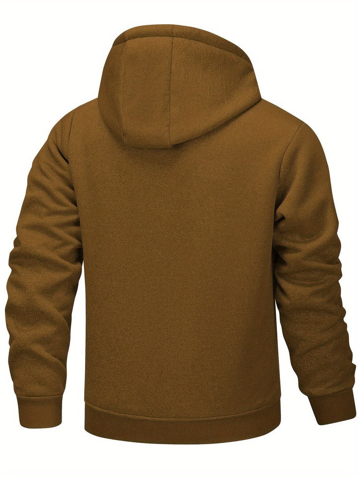 Men's Sherpa Lined Zip-Up Hoodie